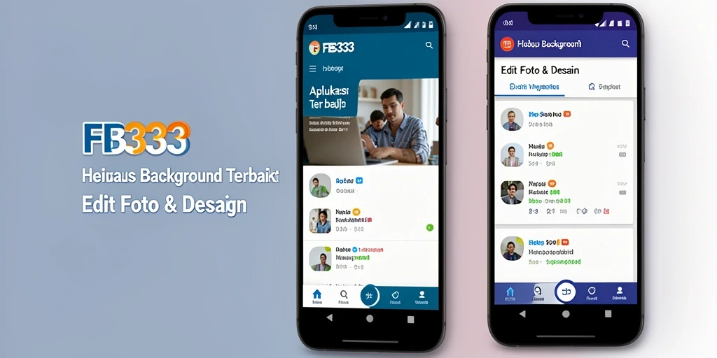 Tampilan antarmuka pengguna FB333 yang memudahkan penghapusan background.