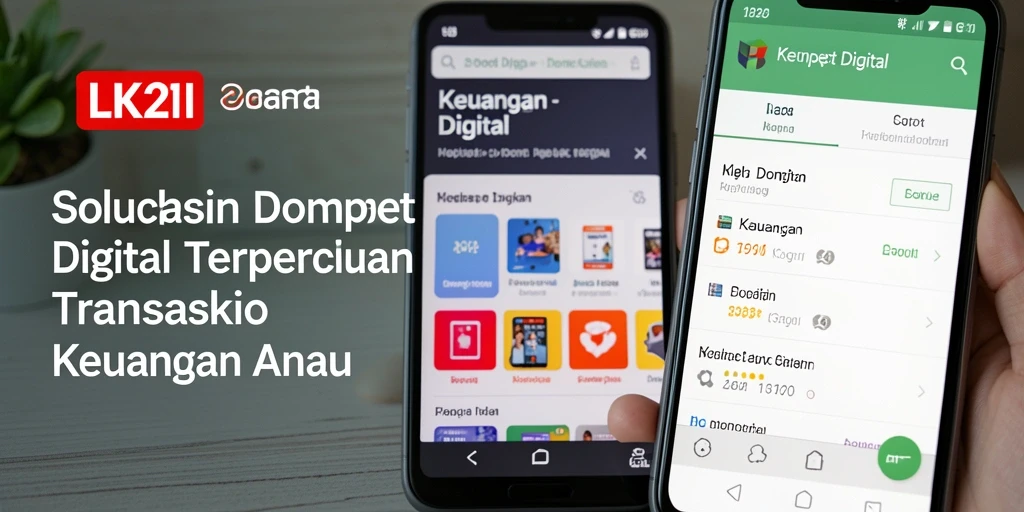 Antarmuka LK21 yang intuitif dan mudah digunakan untuk transaksi Dompet Digital.